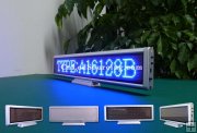 Indoor Electronic Message LED Signs|P3 Blue Color 16x128 dots Desktop LED Board
