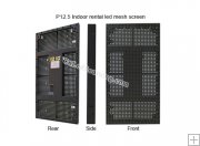 P12.5mm 6,400 Pixel Indoor LED Curtain Display, LED Mesh Screen