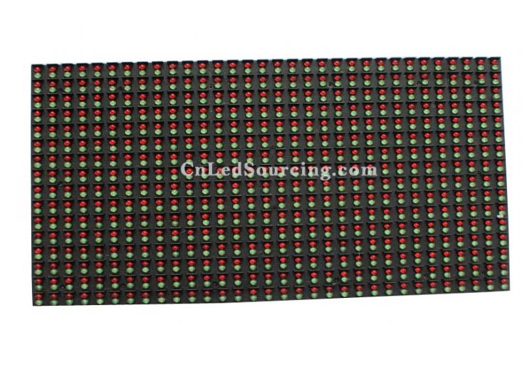 P10 Outdoor Dual Color LED Module, DIP 1 Red 1 Green LED Display Unit Board - Click Image to Close
