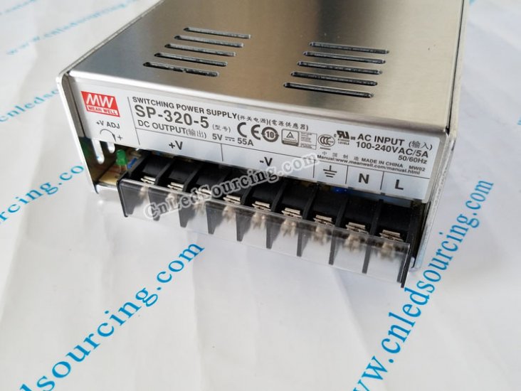 Taiwan Meanwell SP-320-5 5V 55A 275W LED Power Supply with CE Certification - Click Image to Close