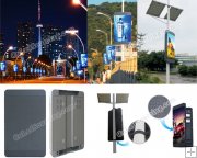 Outdoor Lamp Post Mounting SMD LED Display Signage P6mm