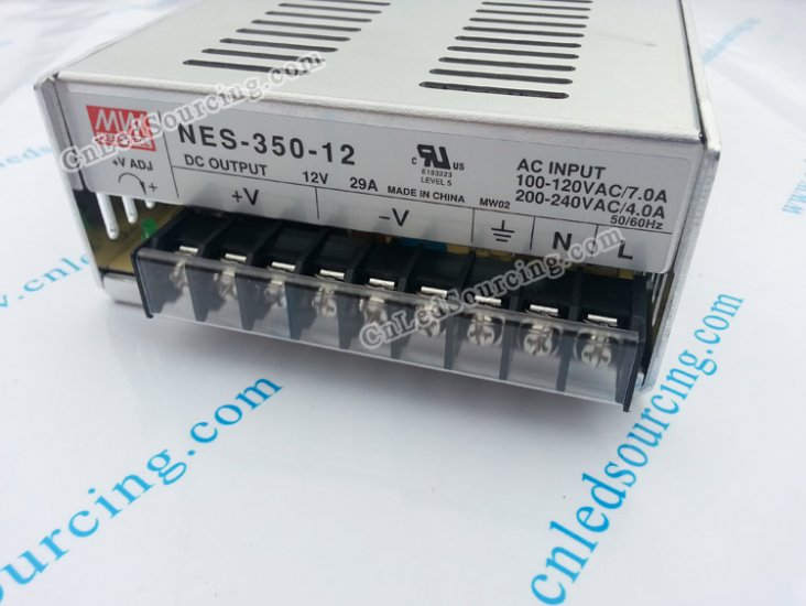 MeanWell NES-350-12 LED Illuminated Letter Switching Power Supply - Click Image to Close
