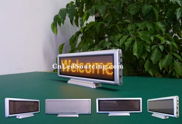 Indoor LED Scrolling Message Board,P3 Yellow Color 16x128 pixels Electronic Sign - Click Image to Close