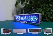 Indoor Electronic Message LED Signs|P3 Blue Color 16x128 dots Desktop LED Board