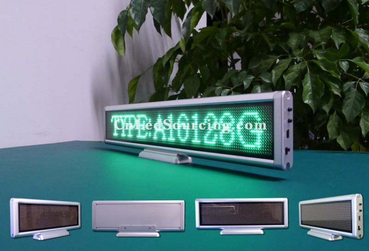 Indoor Desktop Message LED Signs Supplier(P3 Green Color 16x128 pixels Board) - Click Image to Close