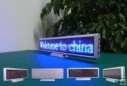 Indoor Electronic Message LED Signs|P3 Blue Color 16x128 dots Desktop LED Board