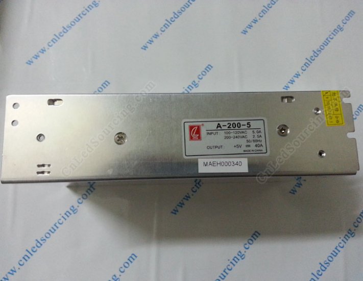 Chuanglian CL 5V 40A (A-200-5) 110/220V LED Power Source - Click Image to Close