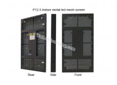 P12.5mm 6,400 Pixel Indoor LED Curtain Display, LED Mesh Screen