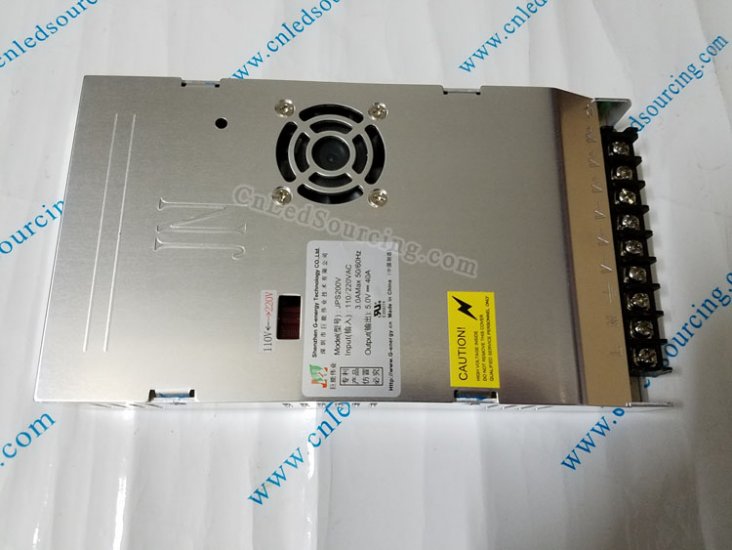 G-energy JPS200V-A LED Slim Power Supply (5V 40V 200W)100-120Vac/200-240Vac Manual Control - Click Image to Close