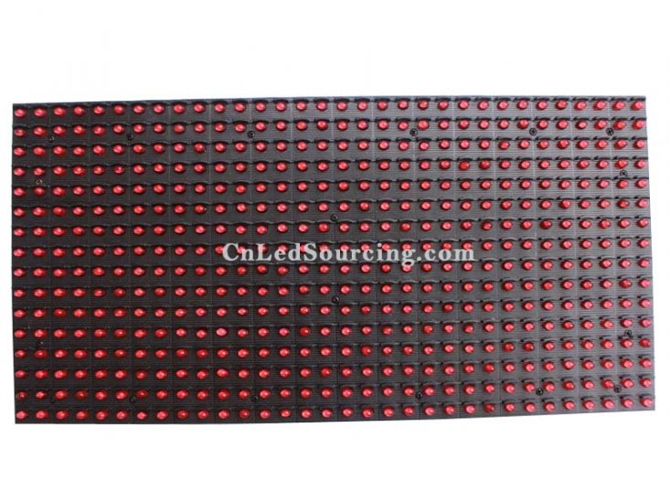 P10 Outdoor Single Red Color LED Module | Monochrome DIP LED Display Title - Click Image to Close