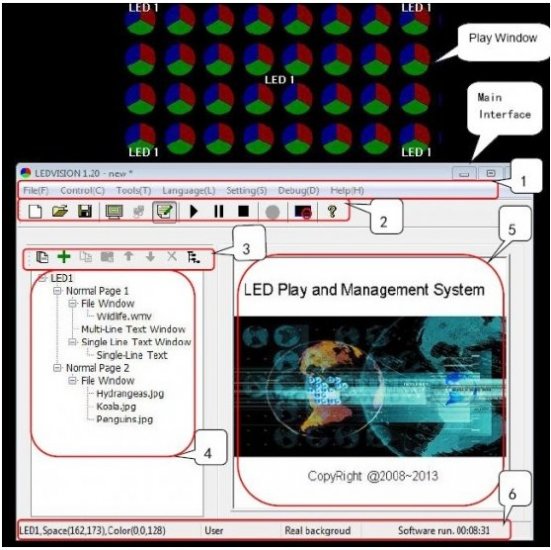 Colorlight LEDVision 2.0 LED Display Screen Control Software - Click Image to Close
