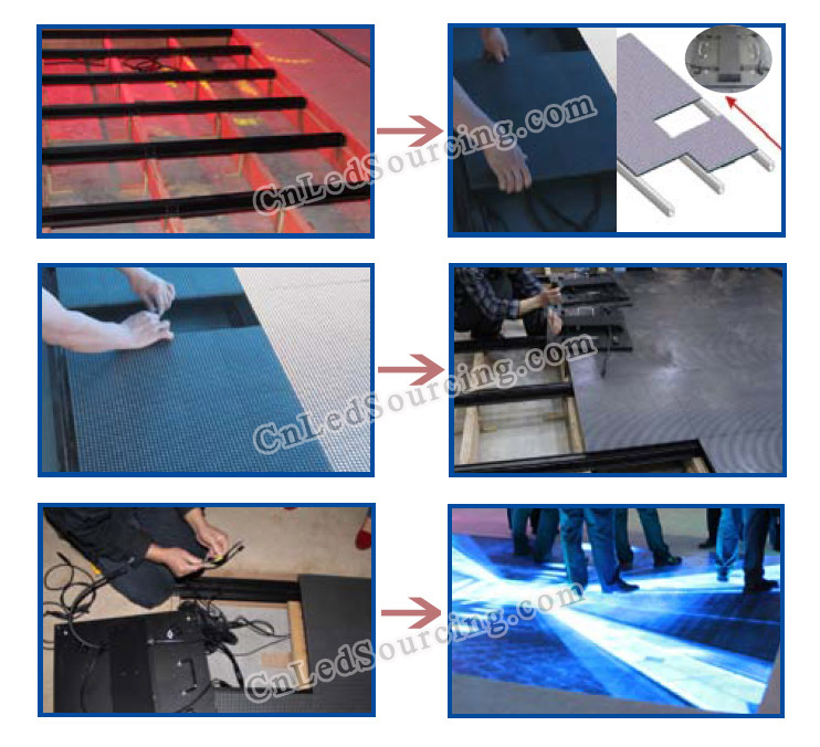 P8.9 LED Dance Floor Screen for Stage and Rental - Click Image to Close