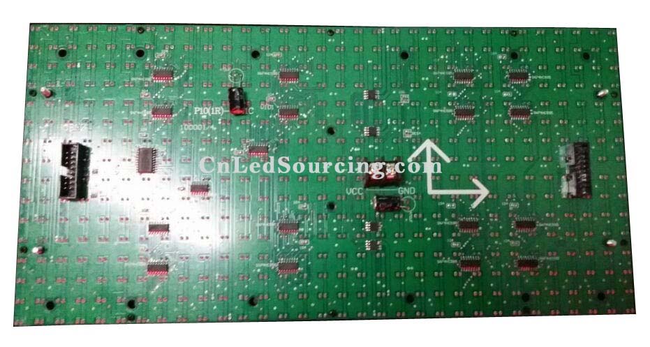 Single Amber Color Semi Outdoor LED Sign Unit Board Module (P10mm) - Click Image to Close