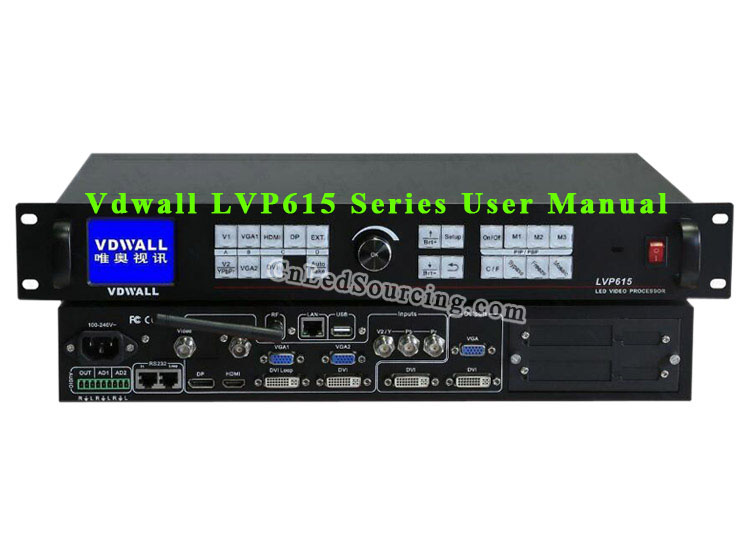 Vdwall LVP615 LED Video Processor User Manual - Click Image to Close