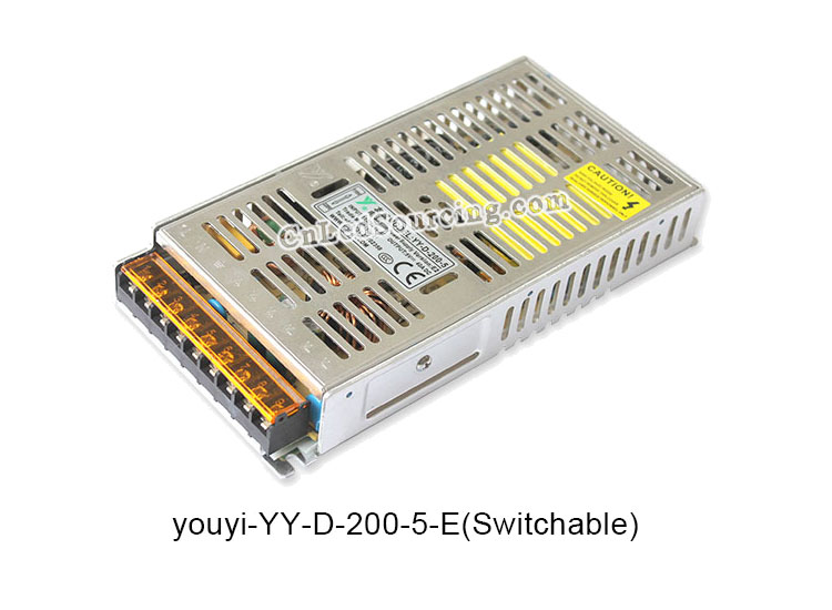 YY-D-200-5 YouYi 200W LED Display Power Supply - Click Image to Close